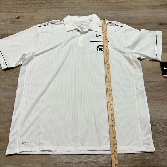 Michigan State University Spartans Nike Dri Fit Polo Size XL NWT - Picture 5 of 11